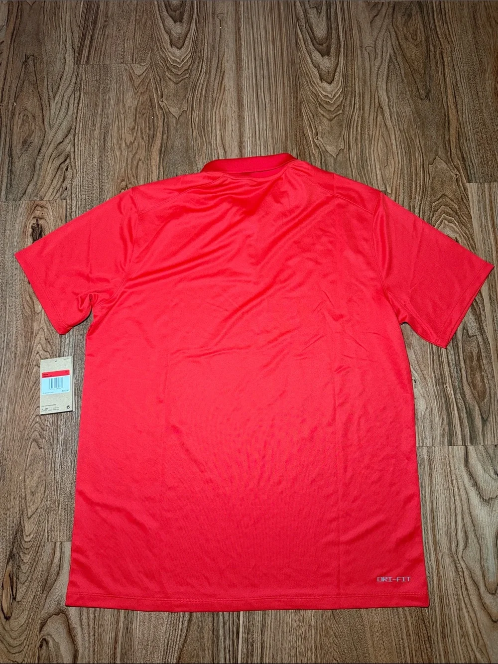 Air Jordan Jumpman Polo Shirt Men's Size Large Red Striped Football FN6924-657